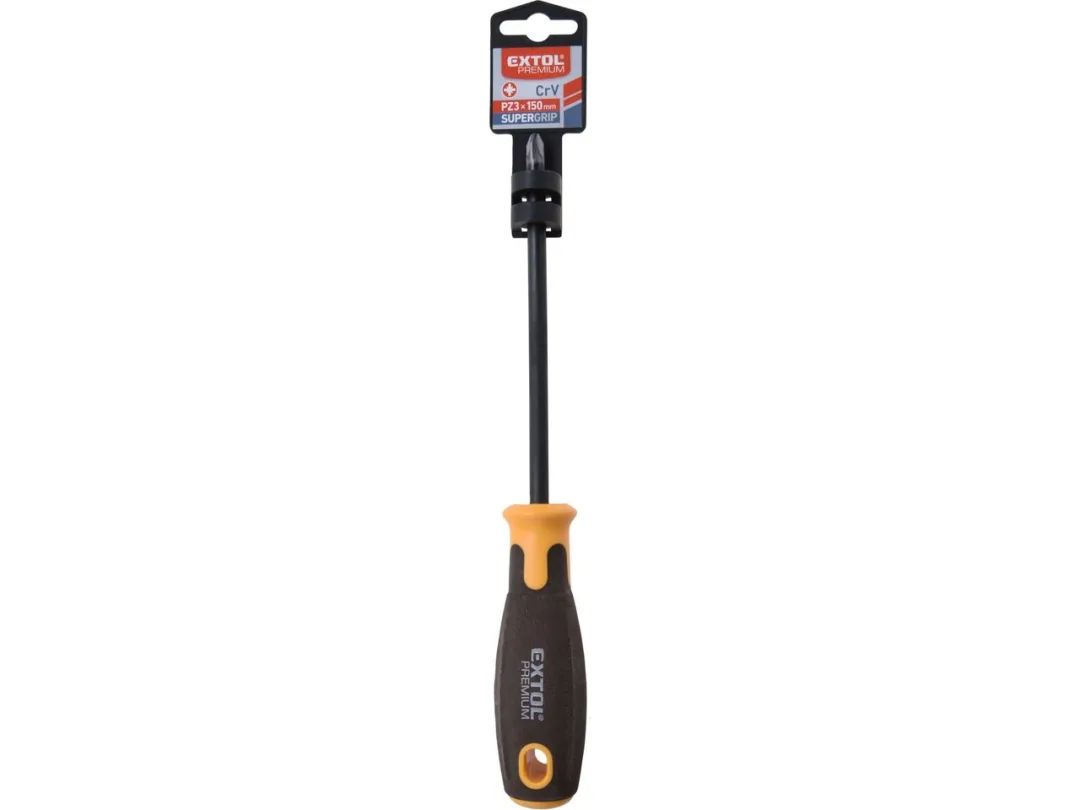 šroubovák křížový PZ SUPERGRIP, PZ 3x150mm, CrV a
