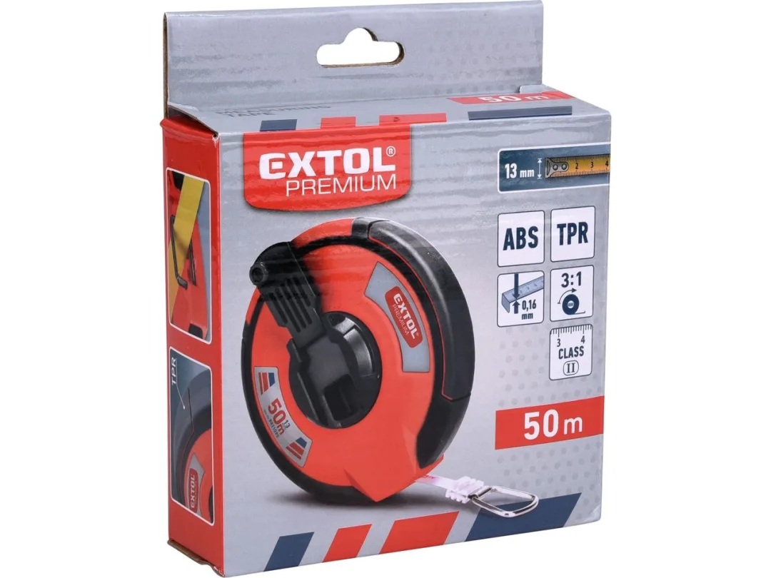 pásmo 50m ocelové 13mm EXTOL b