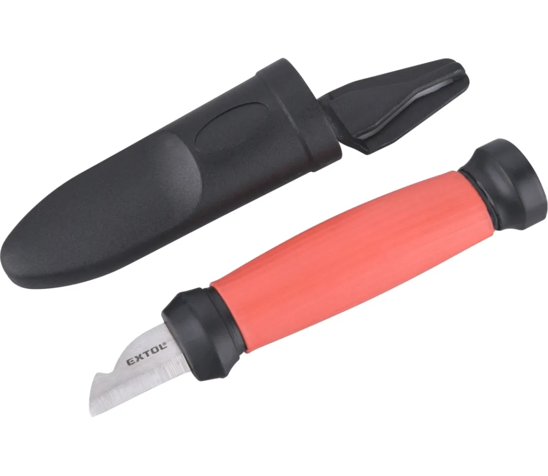 nůž na odizolování kabelů oboubřitý,s plast. pouzdrem, 155/120mm nůž na odizolování kabelů oboubřitý,s plast. pouzdrem, 155/120mm