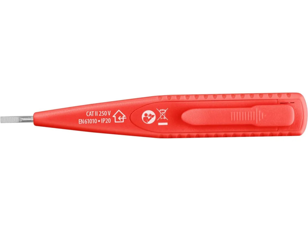 zkoušečka napětí digitální s displejem 12-220V, délka 146mm, pro AC/DC (střídavý/stejnosměrný proud) b