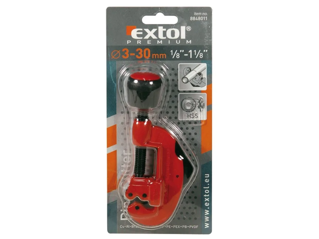 řezač trubek s odbitovačem, 3-30mm b