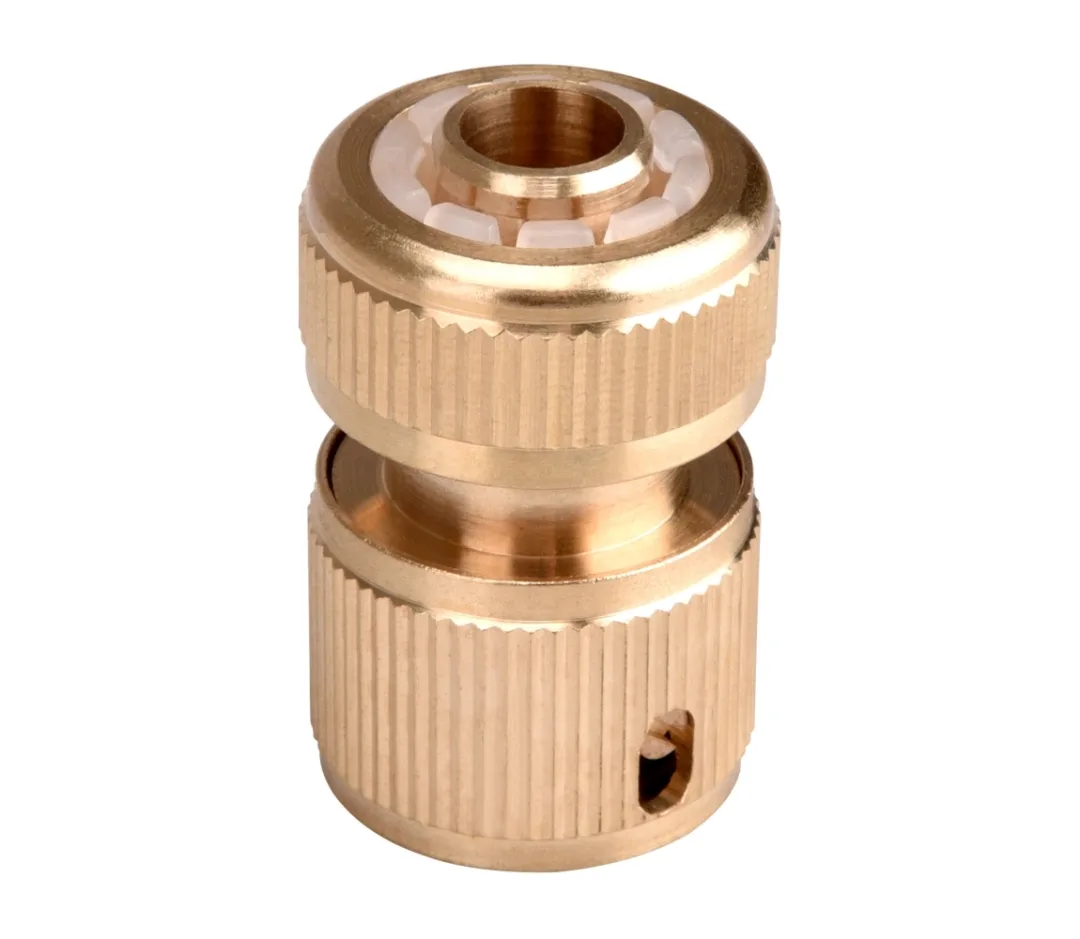 rychlospojka na hadici, 1/2", STOP ventil, MOSAZ - 
