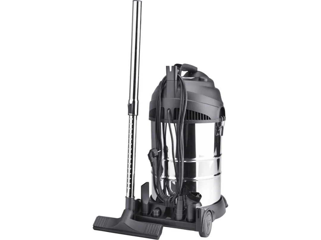 vysavač dílenský, multifunkční se zásuvkou a funkcí čištění filtru, 30l, 6m kabel, 3m hadice, 1400W a