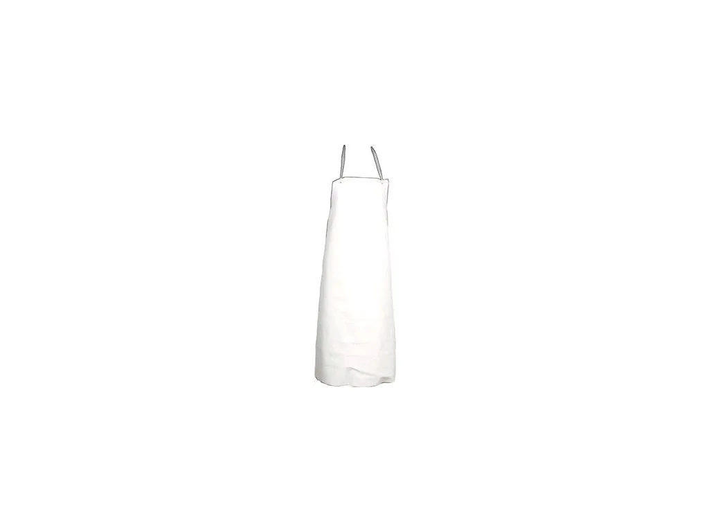 Zástěra ANSELL PVC-45W, kyselinovzdorná, bílá,  84cm x 112cm