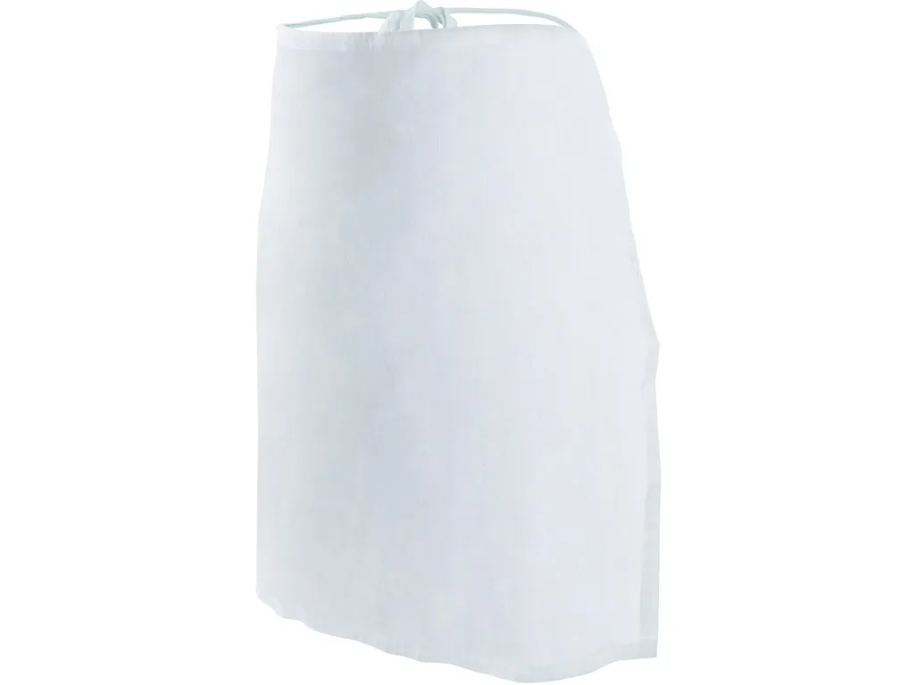 Zástěra do pasu 70x65cm, bílá, kepr 100% bavlna 210g/m2 Zástěra do pasu 70x65cm, bílá, kepr 100% bavlna 210g/m2