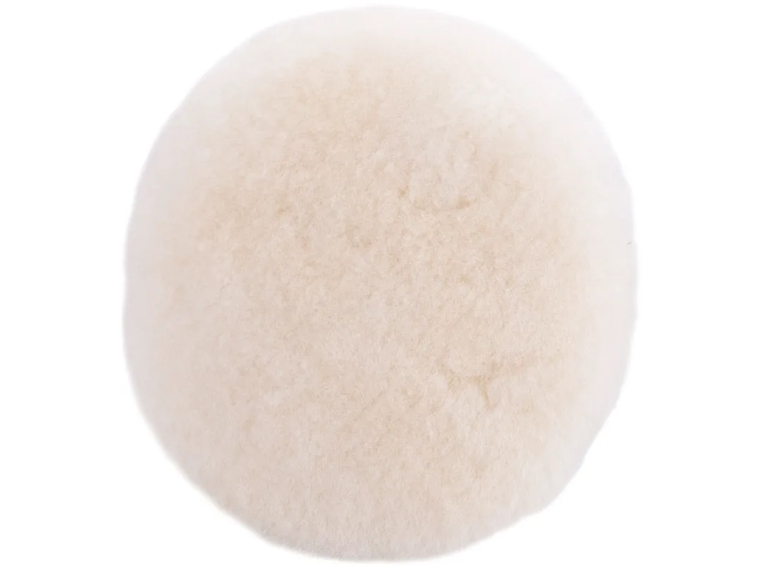 kotouč leštící vlněný, ovčí rouno, T160, 125mm, suchý zip a