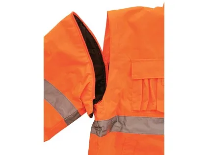 Pánská reflexní bunda LEEDS, zimní, oranžová, vel. 2XL b