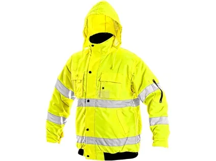 Pánská reflexní bunda LEEDS, zimní, žlutá, vel. XL Pánská reflexní bunda LEEDS, zimní, žlutá, vel. XL