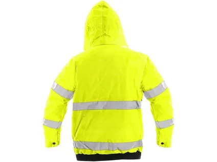 Pánská reflexní bunda LEEDS, zimní, žlutá, vel. 3XL a