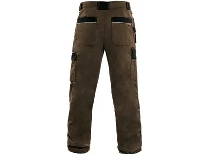 Kalhoty do pasu CXS ORION TEODOR, pánské, hnědo-černé, vel. 58 a