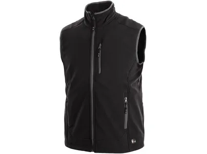 Pánská softshell vesta TOPEKA, černá, vel. 3XL Pánská softshell vesta TOPEKA, černá, vel. 3XL