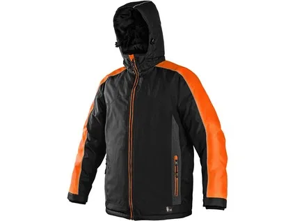 Bunda CXS BRIGHTON, zimní, černo-oranžová, vel. S Bunda CXS BRIGHTON, zimní, černo-oranžová, vel. S