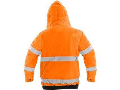 Bunda LEEDS, výstražná, pánská, oranžová, vel. S a