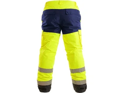 Kalhoty CARDIFF, výstražné, zateplené, pánské, žluté, vel. S a