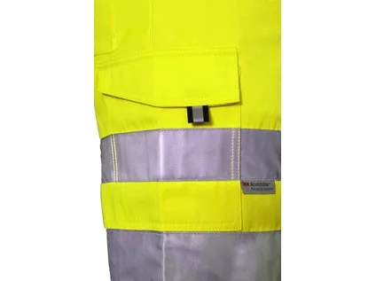 Kraťasy CXS NORWICH, výstražné, pánské, žluté, vel. 48 c