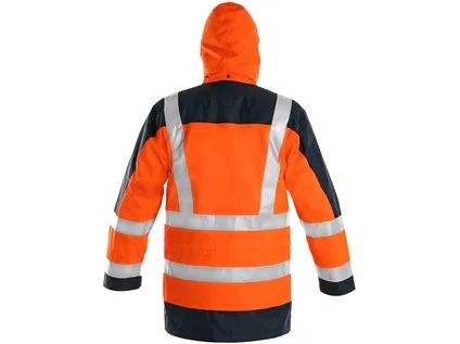 Výstražná bunda CXS LONDON, 5v1, pánská, oranžovo-modrá, vel. 2XL a