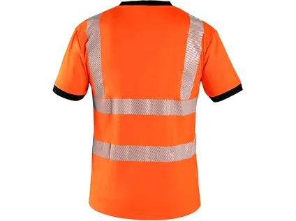 Tričko CXS RIPON, výstražné, pánské, oranžovo - černé, vel. M a