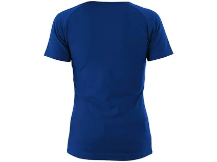 Tričko CXS ELLA, dámské, výstřih do V, krátký rukáv, středně modrá, vel. S a
