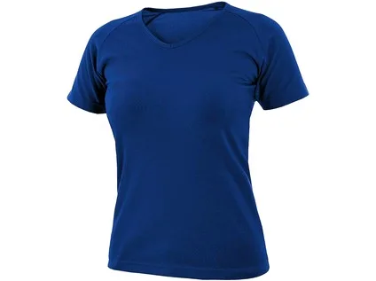 Tričko CXS ELLA, dámské, výstřih do V, krátký rukáv, středně modrá, vel. 2XL Tričko CXS ELLA, dámské, výstřih do V, krátký rukáv, středně modrá, vel. 2XL