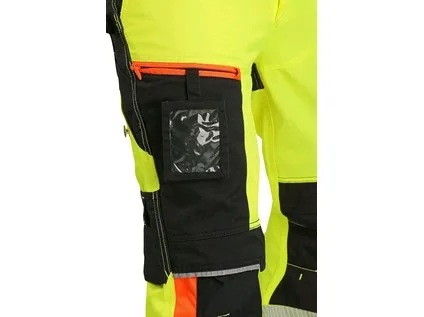 Kalhoty CXS BENSON výstražné, pánské, žluto-černé, vel. 52 - 