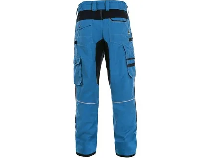 Kalhoty CXS STRETCH, 170-176cm, pánská, středně modrá-černá, vel. 52 a