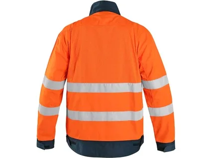 Blůza CXS HALIFAX, výstražná se síťovinou, pánská, oranžovo-modrá, vel. 56 a