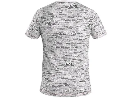 Tričko CXS DARREN, krátký rukáv, potisk CXS logo, bílé, vel. M a