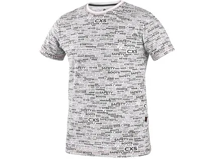 Tričko CXS DARREN, krátký rukáv, potisk CXS logo, bílé, vel. 3XL Tričko CXS DARREN, krátký rukáv, potisk CXS logo, bílé, vel. 3XL
