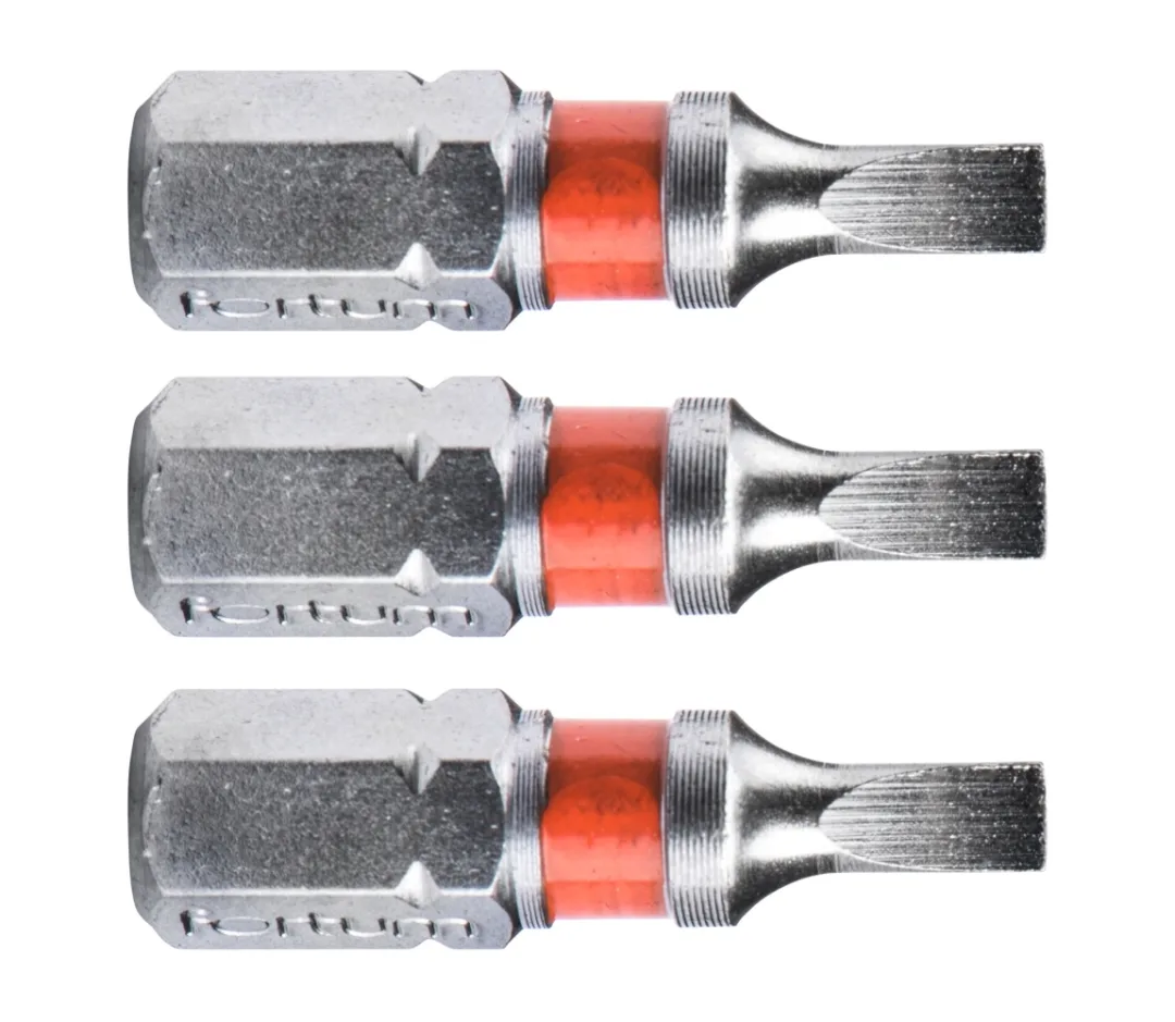 bit plochý sada 3ks, 3x25mm, S2 bit plochý sada 3ks, 3x25mm, S2