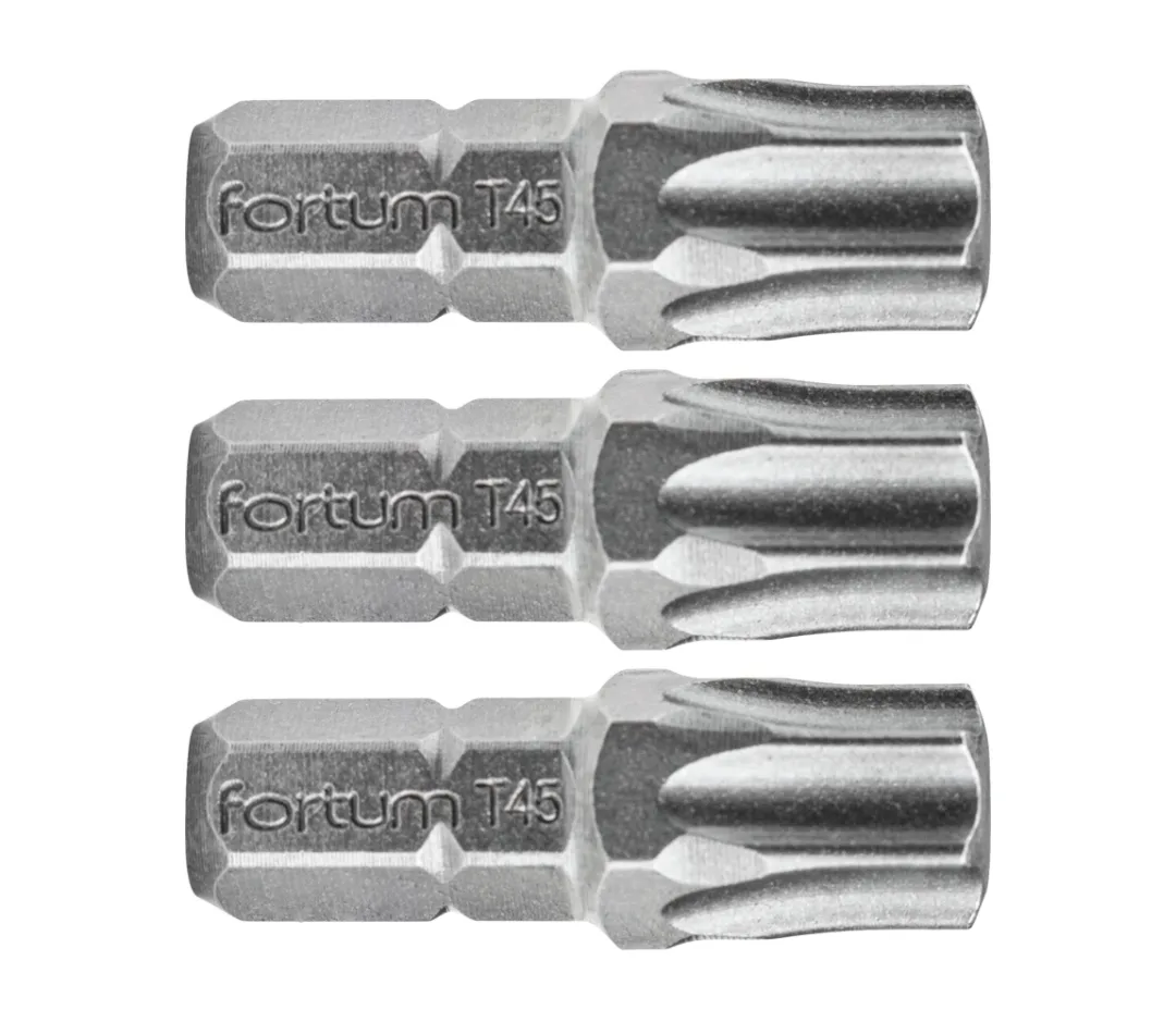 bit TORX, sada 3ks, T 45x25mm, S2 bit TORX, sada 3ks, T 45x25mm, S2