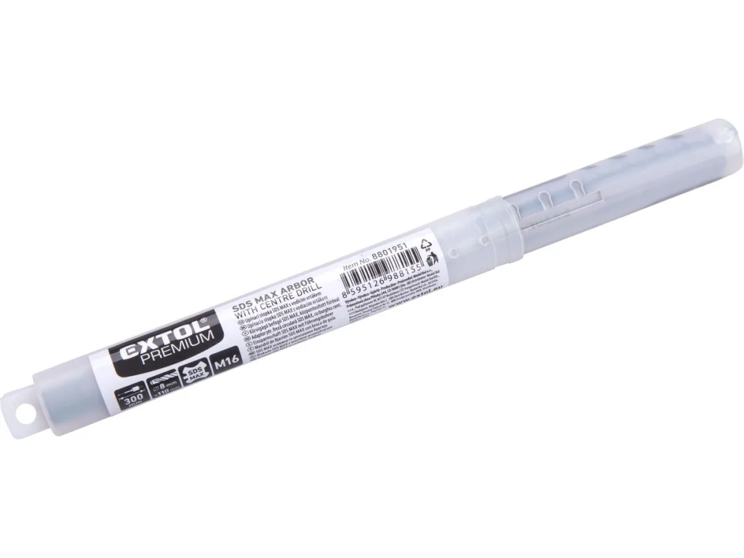 stopka upínací SDS MAX s vodícím vrtákem, 300mm x M16 a