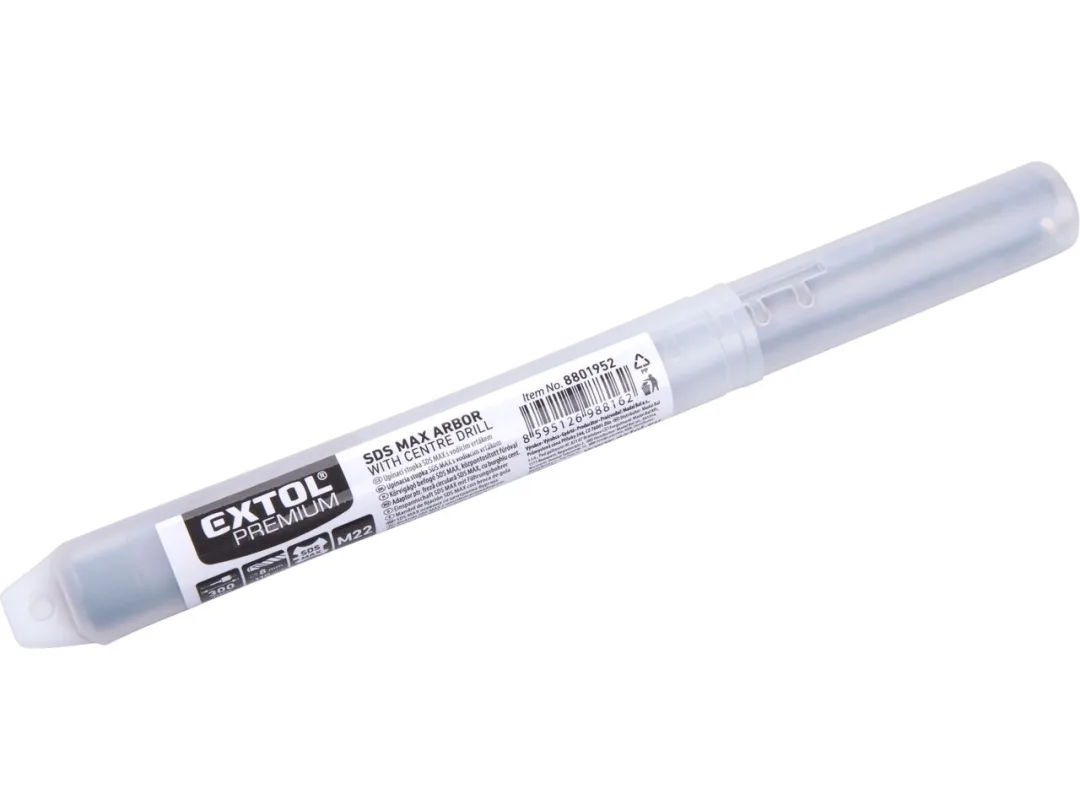 stopka upínací SDS MAX s&nbsp;vodícím vrtákem, 300mm x M22 a
