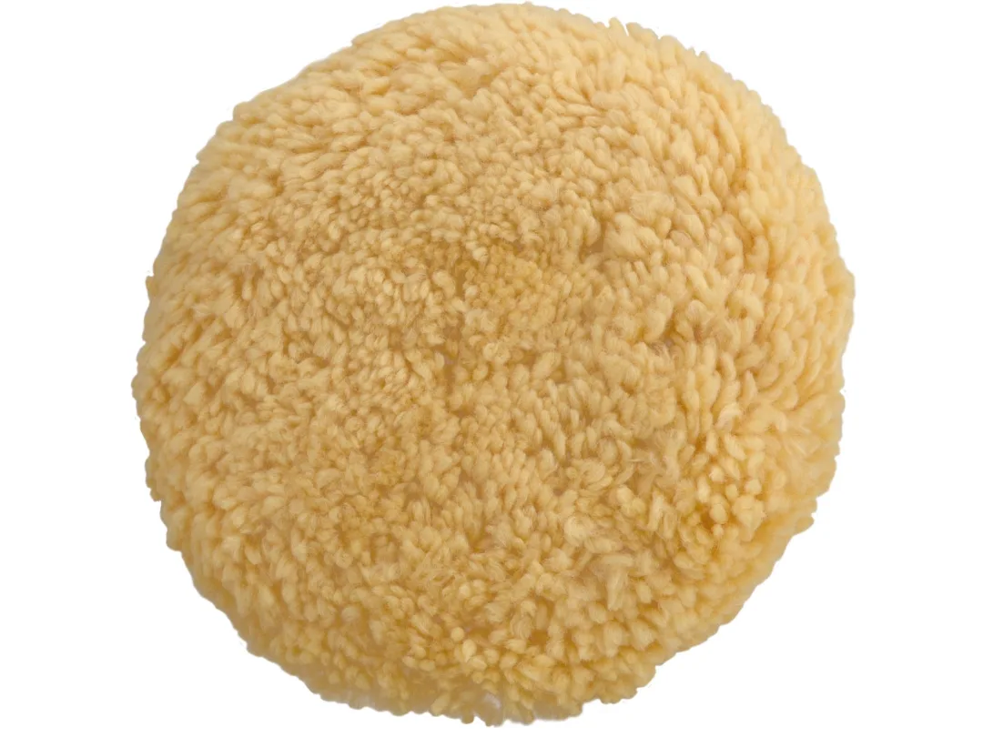 kotouč leštící vlněný, žlutý, T180, 190mm, 1ply vlna 50/50, suchý zip 150mm a