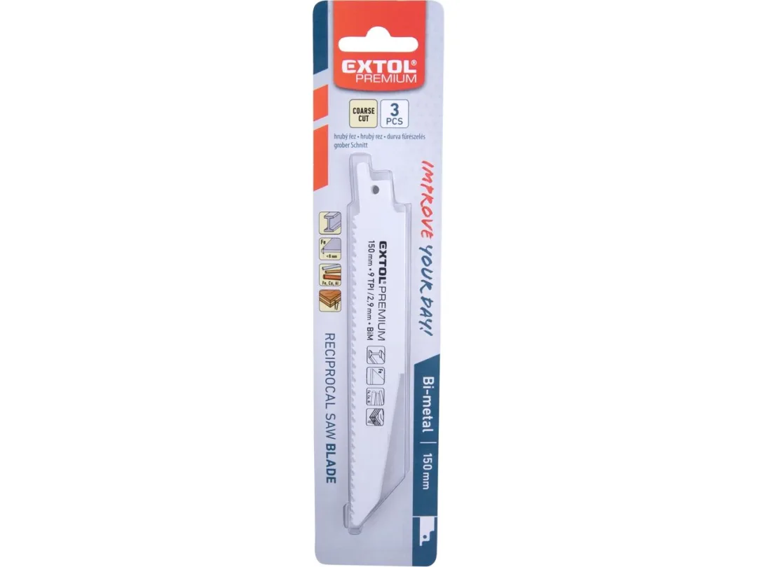 plátky do pily ocasky 3ks, 150x22x1,6mm, Bi-metal a