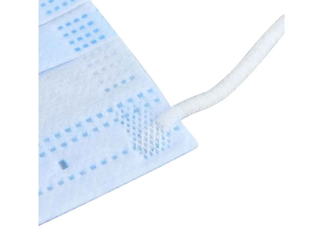 roušky hygienické, balení 50ks, rozměr roušky 17,5 x 9,5cm s gumičkami kolem uší d