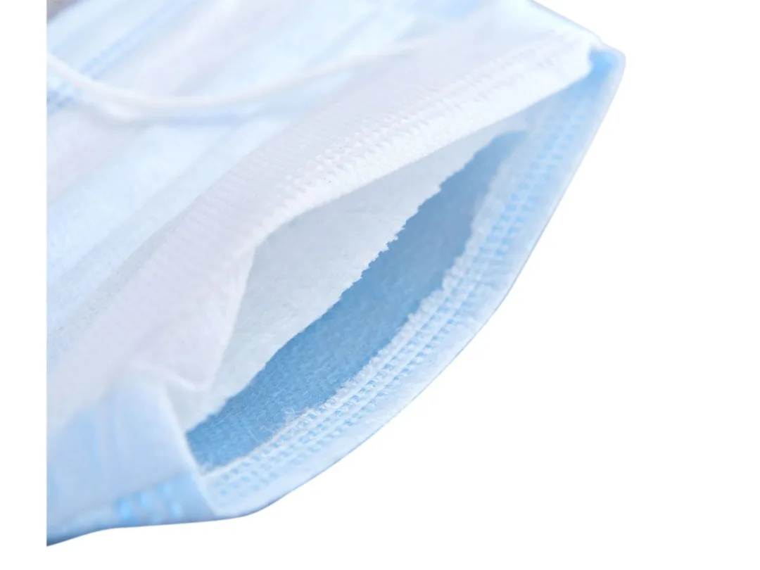 roušky hygienické, balení 50ks, rozměr roušky 17,5 x 9,5cm s gumičkami kolem uší e