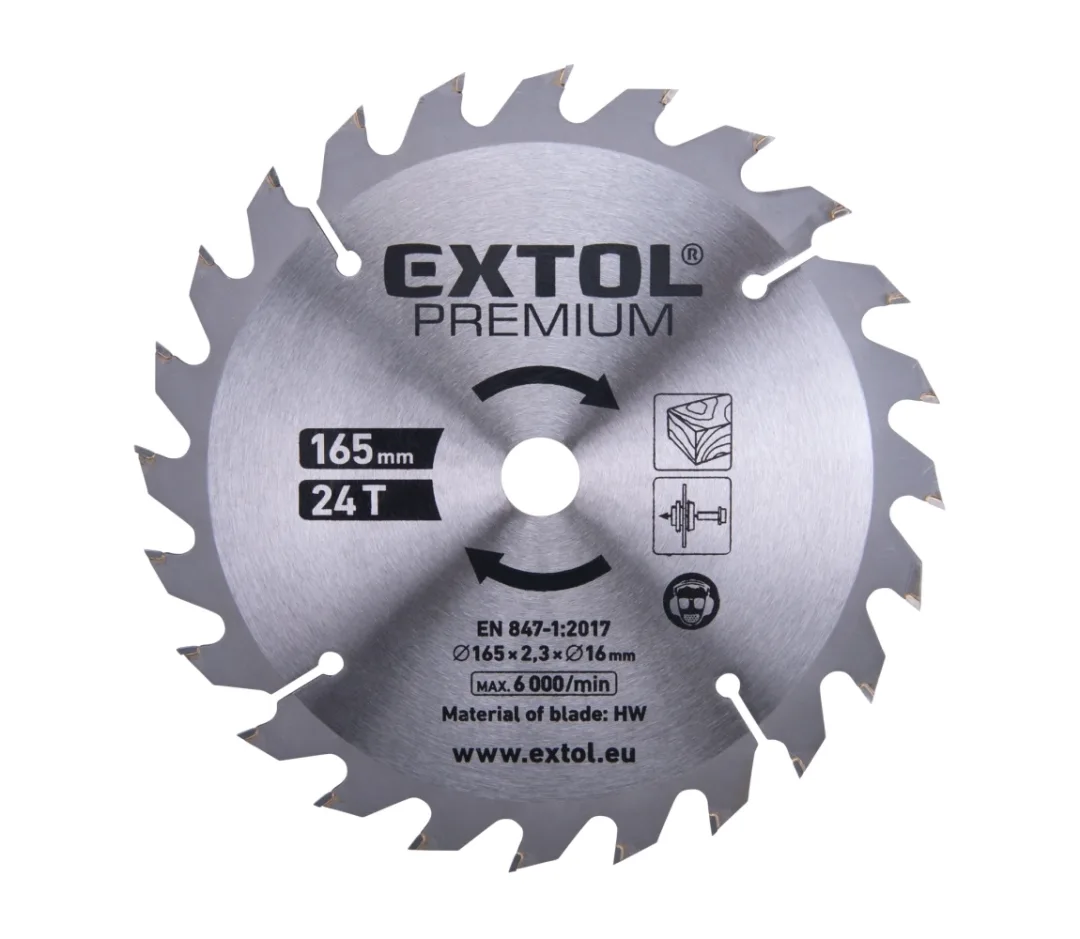 kotouč pilový s SK plátky, 165x1,4x16mm, 24T kotouč pilový s SK plátky, 165x1,4x16mm, 24T