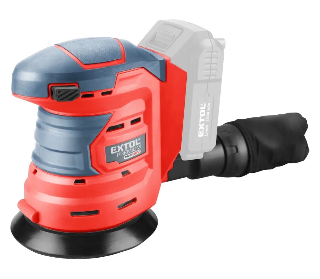bruska excentrická aku SHARE20V, 125mm, 20V Li-ion, bez baterie a nabíječky bruska excentrická aku SHARE20V, 125mm, 20V Li-ion, bez baterie a nabíječky