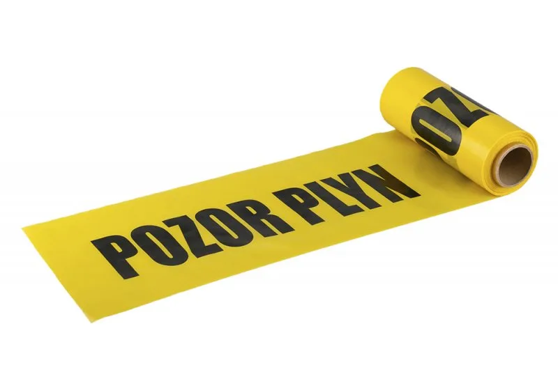 Fólie výstražná - plyn 22cmx20mx0,07mm Fólie výstražná - plyn 22cmx20mx0,07mm