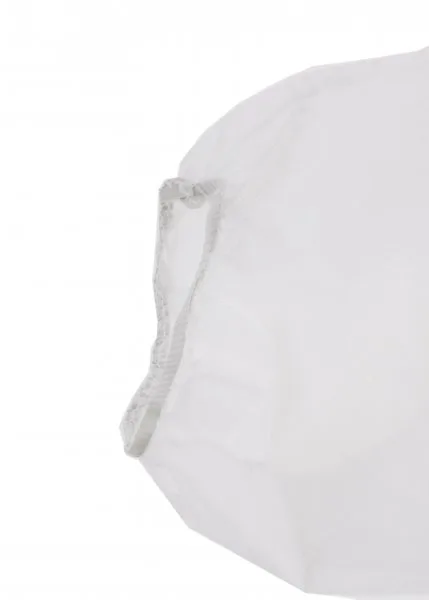 Bílý polypropyl.overal XXL s kapucí b