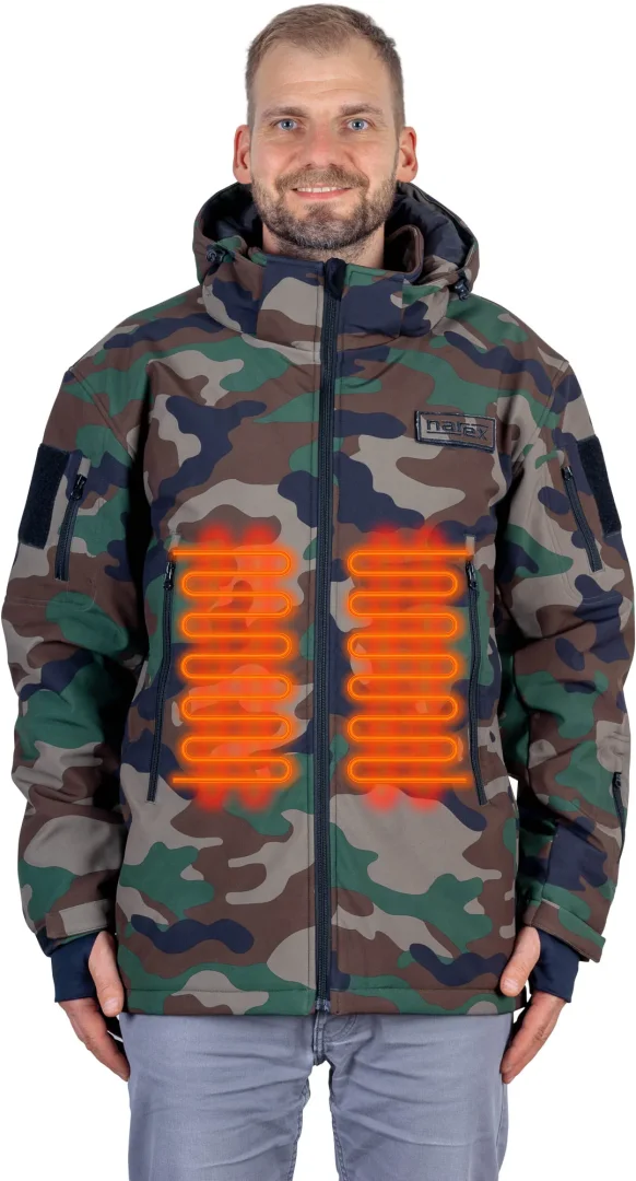 Bunda vyhřívaná + Powerbanka vel M CHJ-M SET Narex Camouflage d