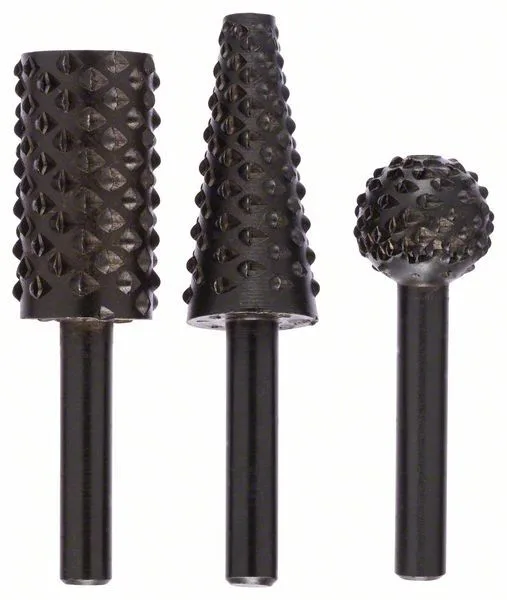 Sada ručně vedených fréz, 3dílná - 6 mm, 16 16 16-7 mm Sada ručně vedených fréz, 3dílná - 6 mm, 16 16 16-7 mm