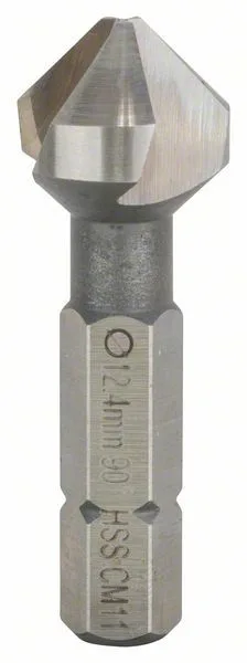Kuželovitý záhlubník - 12,4 mm, M 6, 35 mm, 1/4" Kuželovitý záhlubník - 12,4 mm, M 6, 35 mm, 1/4"