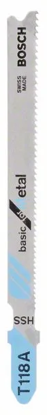 Pilový plátek do kmitací pily T 118 A Basic for Metal Pilový plátek do kmitací pily T 118 A Basic for Metal