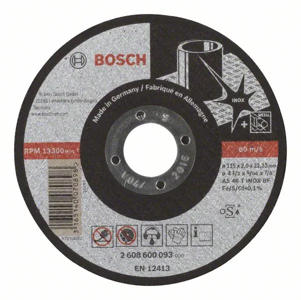 Dělicí kotouč rovný Expert for Inox AS 46 T INOX BF, 115 mm, 2,0 mm Dělicí kotouč rovný Expert for Inox AS 46 T INOX BF, 115 mm, 2,0 mm