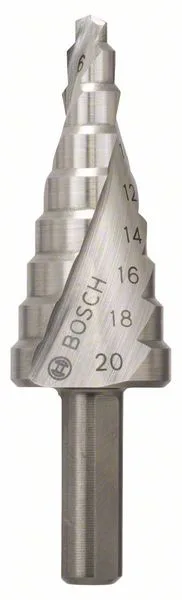 Stupňovitý vrták HSS 4 - 20 mm, 8,0 mm, 70,5 mm Stupňovitý vrták HSS 4 - 20 mm, 8,0 mm, 70,5 mm
