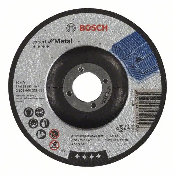 Dělicí kotouč profilovaný Expert for Metal A 30 S BF, 125 mm, 2,5 mm Dělicí kotouč profilovaný Expert for Metal A 30 S BF, 125 mm, 2,5 mm