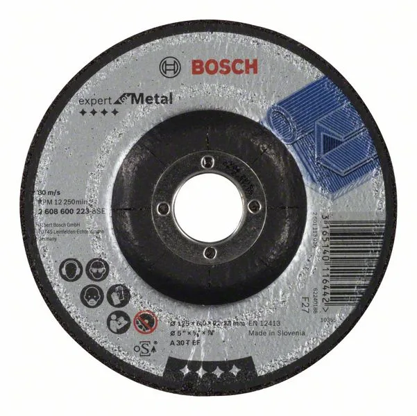 Hrubovací kotouč profilovaný Expert for Metal A 30 T BF, 125 mm, 6,0 mm Hrubovací kotouč profilovaný Expert for Metal A 30 T BF, 125 mm, 6,0 mm