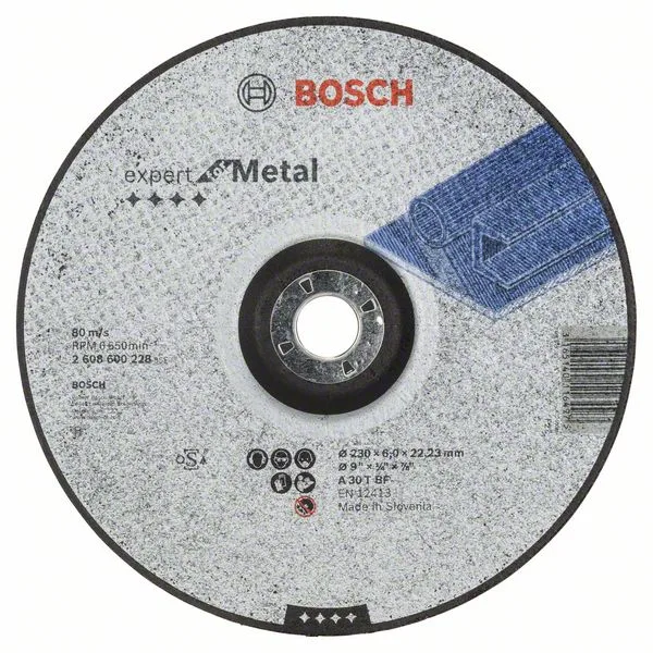 Hrubovací kotouč profilovaný Expert for Metal A 30 T BF, 230 mm, 6,0 mm Hrubovací kotouč profilovaný Expert for Metal A 30 T BF, 230 mm, 6,0 mm