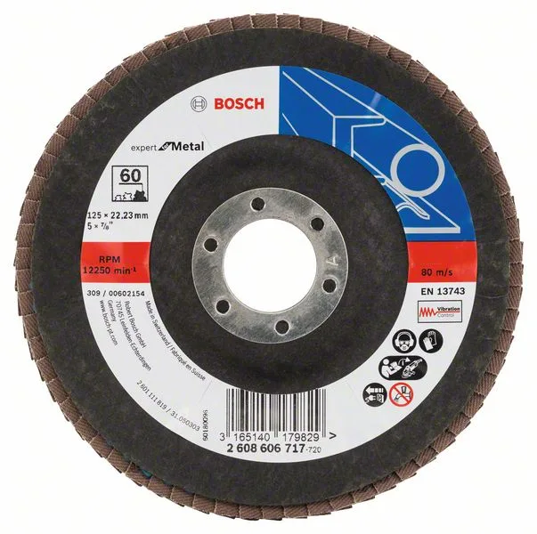 Lamelový brusný kotouč X551, Expert for Metal D = 125 mm; K = 60; lomený Lamelový brusný kotouč X551, Expert for Metal D = 125 mm; K = 60; lomený